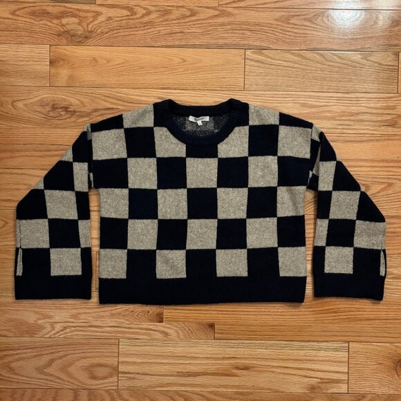 Madewell | Cardiff Checkerboard Crewneck Sweater | XS - Picture 7 of 12